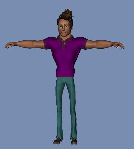 Cartoon character mark rigged Discount Price 3D model_1
