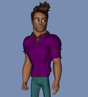 Cartoon character mark rigged Discount Price 3D model_4