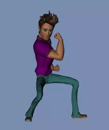 Cartoon character mark rigged Discount Price 3D model_0