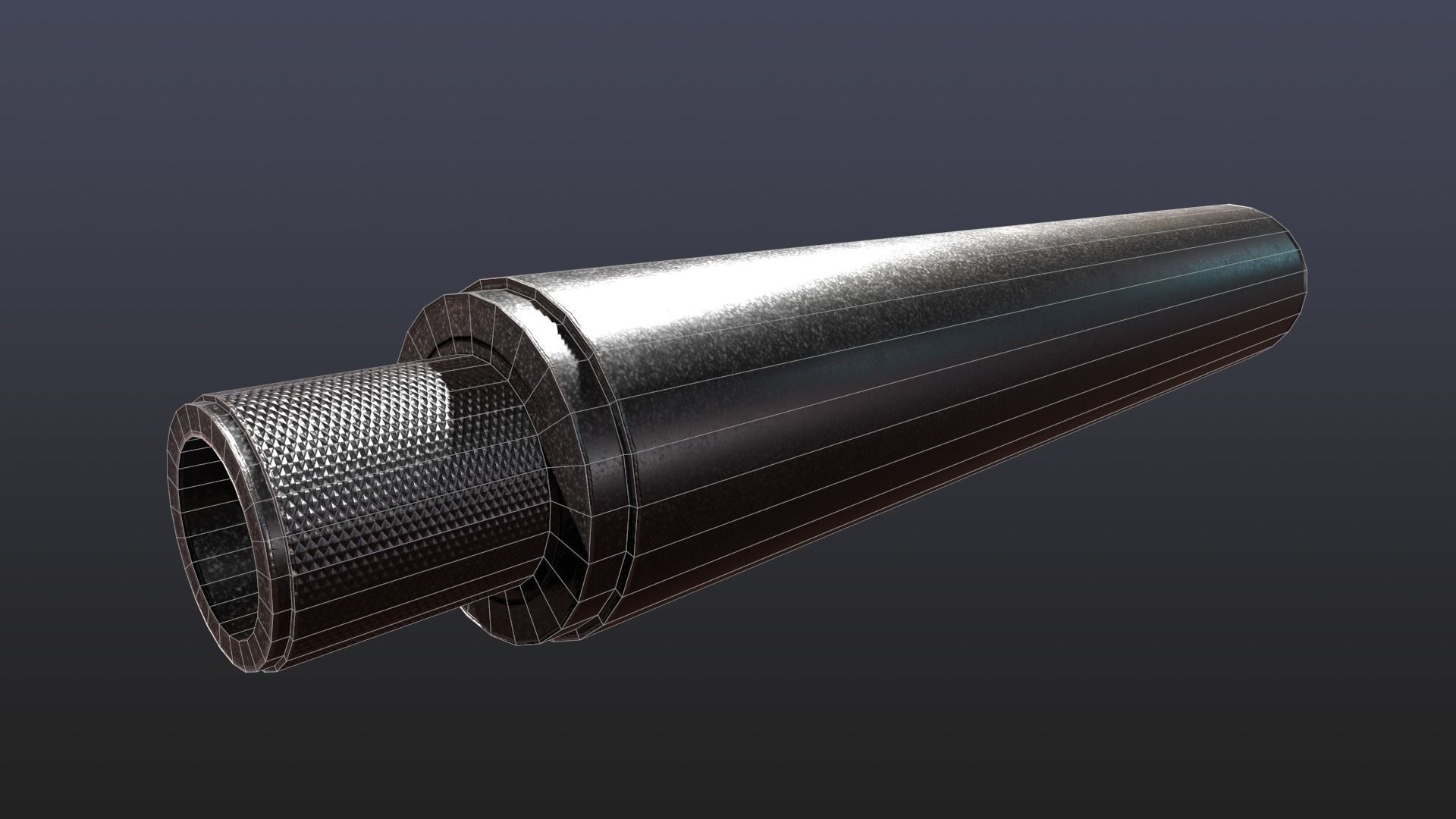 WW2 Colt M1911 Pistol With Attachments and Animations Low-poly 3D model_13