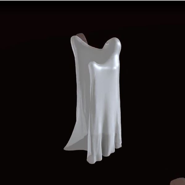 GHOST WITH EYES 3D print model_4