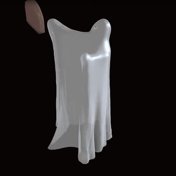 GHOST WITH EYES 3D print model_5