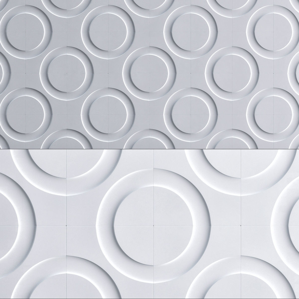 Wall 3d panel collection low poly 3d model Low-poly 3D model_2