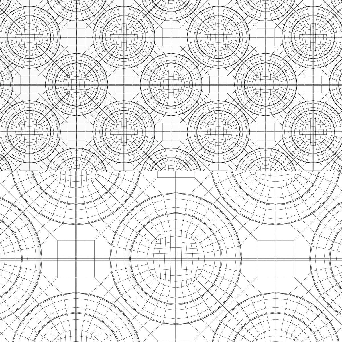 Wall 3d panel collection low poly 3d model Low-poly 3D model_1