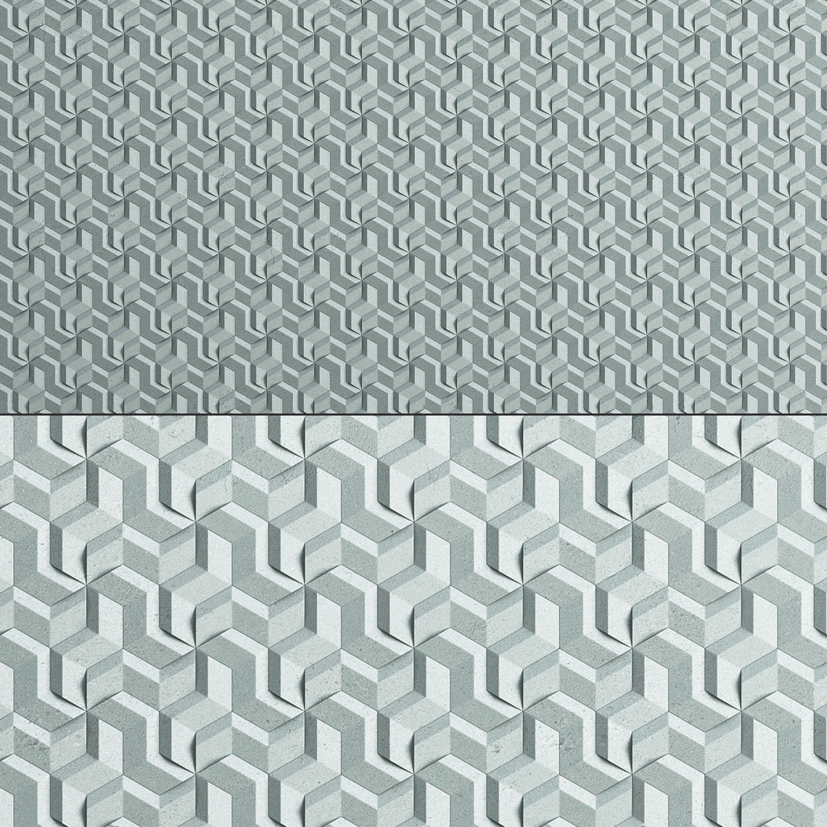 Wall 3d panel collection low poly 3d model Low-poly 3D model_6