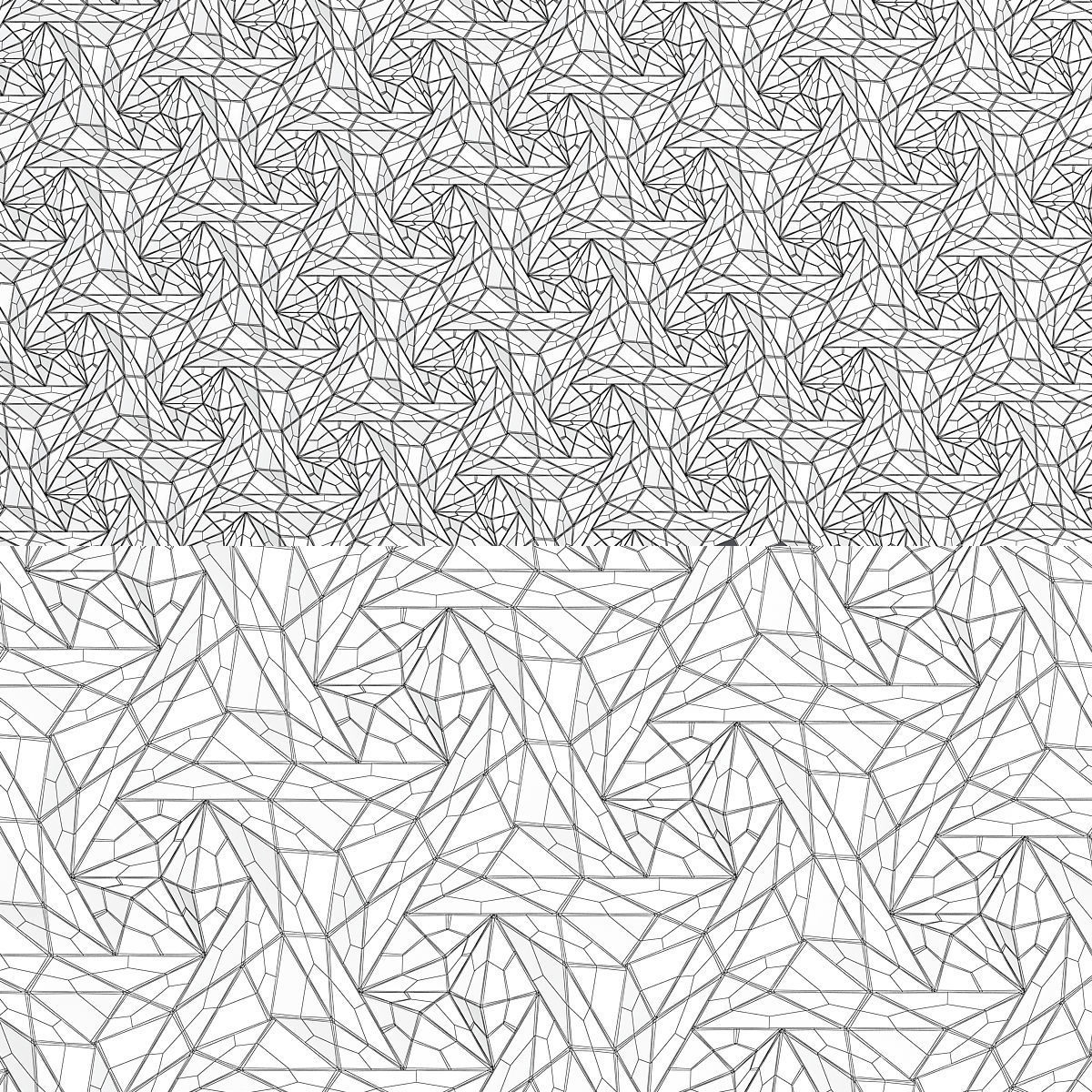 Wall 3d panel collection low poly 3d model Low-poly 3D model_17