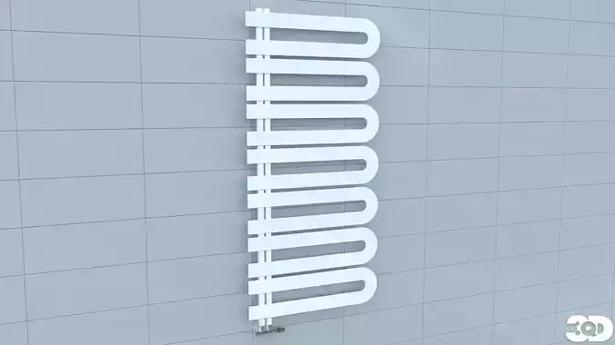 Bathroom Radiator 17 Low-poly 3D model