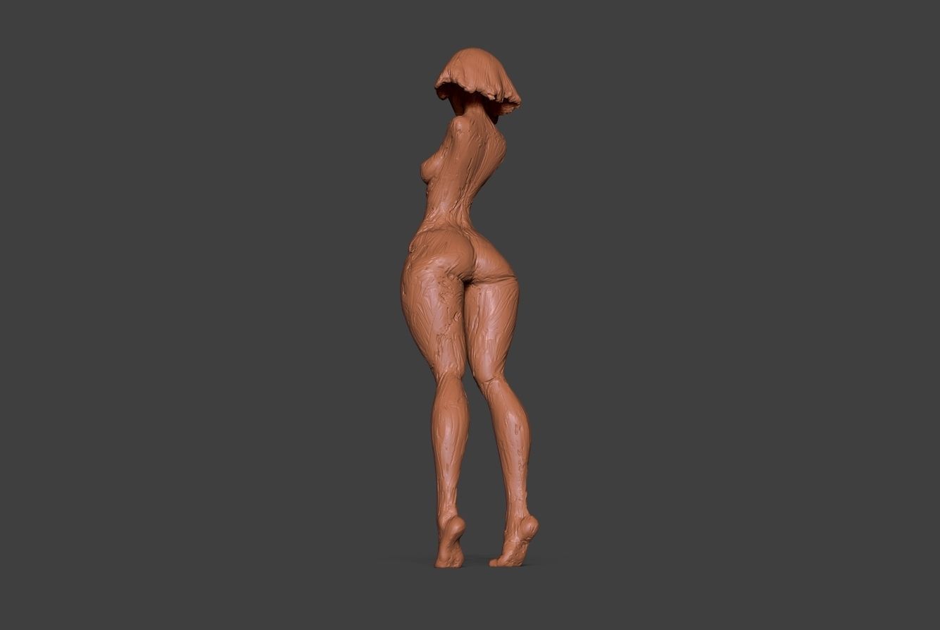 Clay Girl 3D print model_8