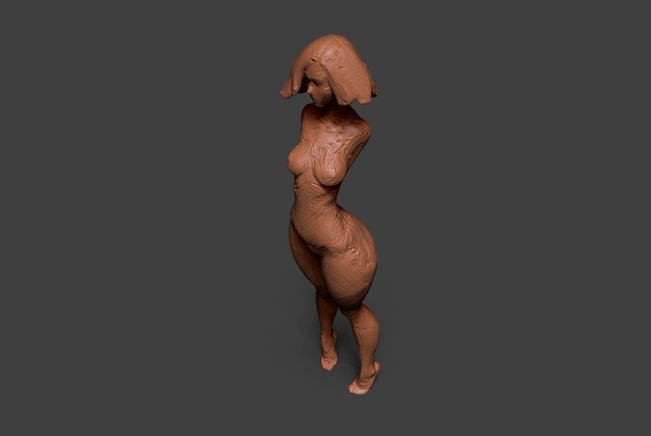 Clay Girl 3D print model_3