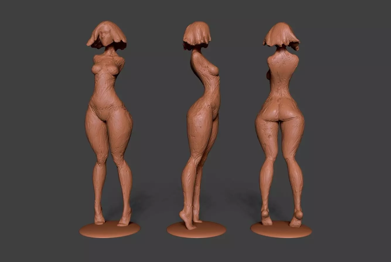 Clay Girl 3D print model_0