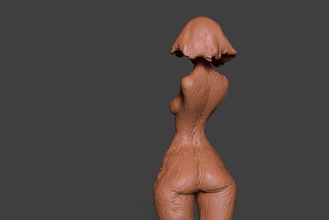 Clay Girl 3D print model_11