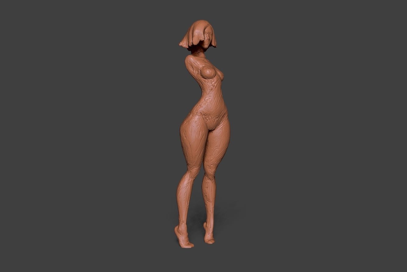 Clay Girl 3D print model_2