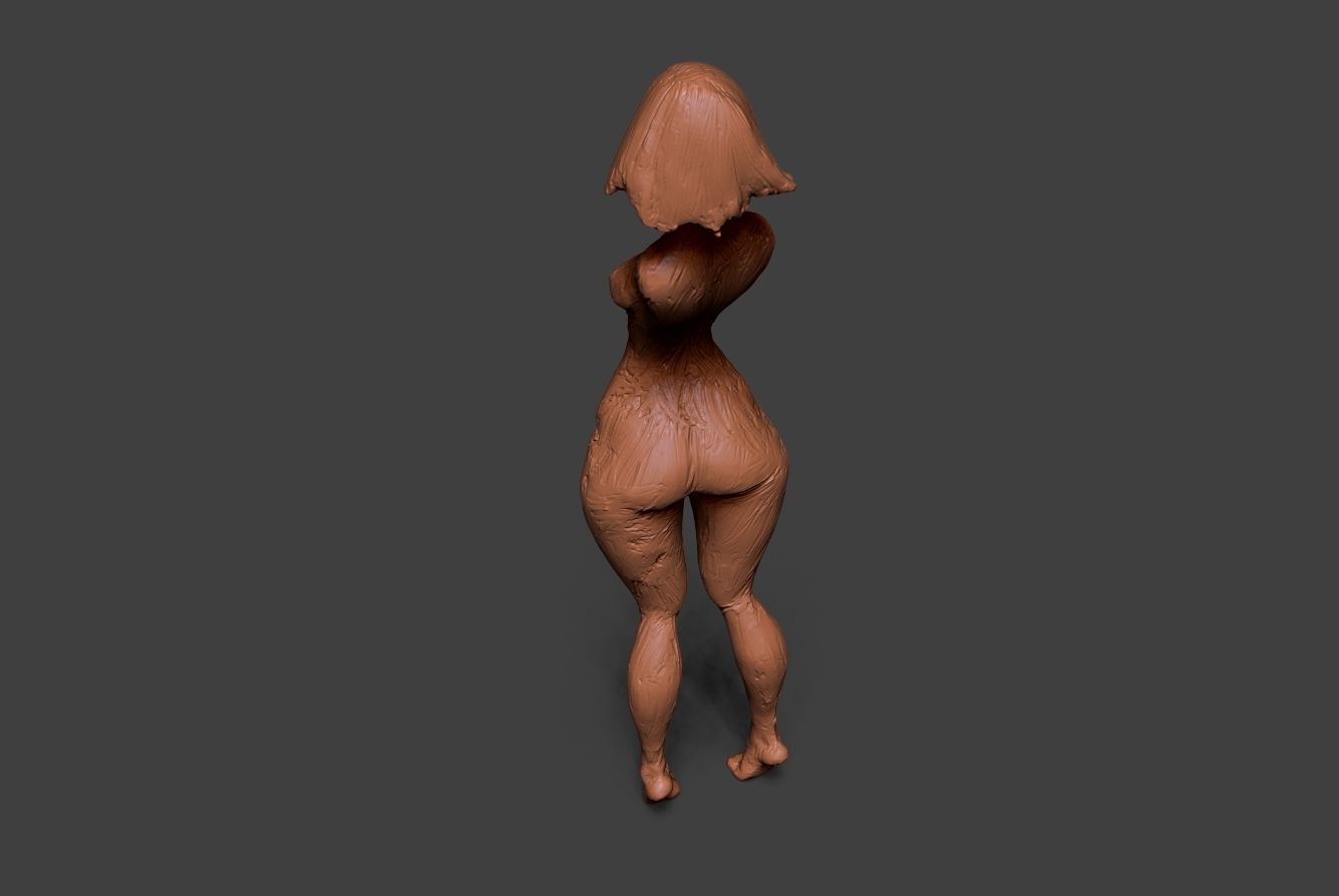Clay Girl 3D print model_4