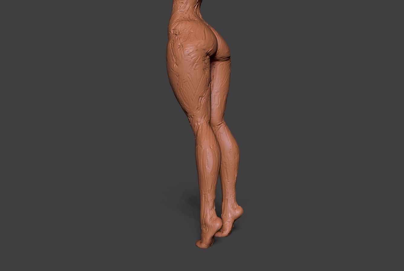 Clay Girl 3D print model_12