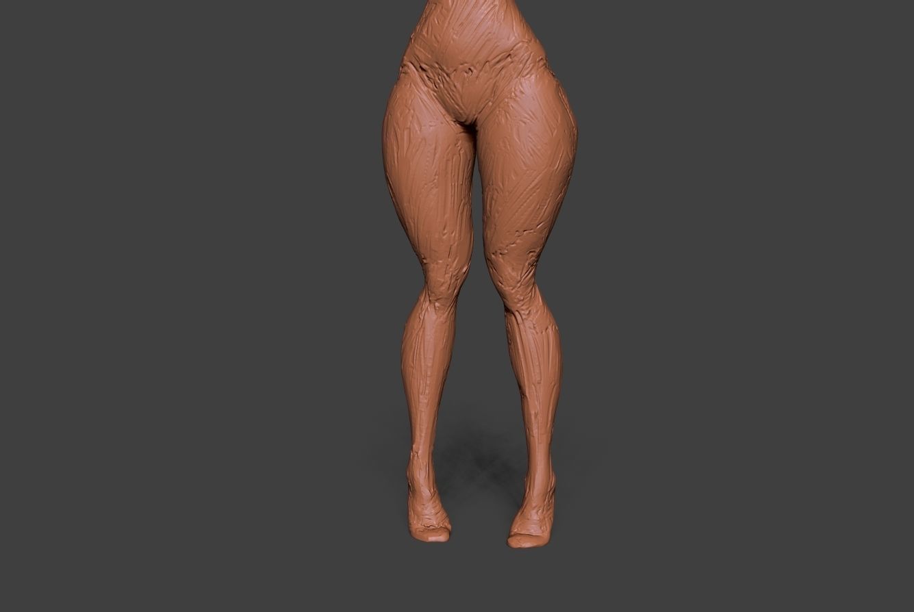 Clay Girl 3D print model_13