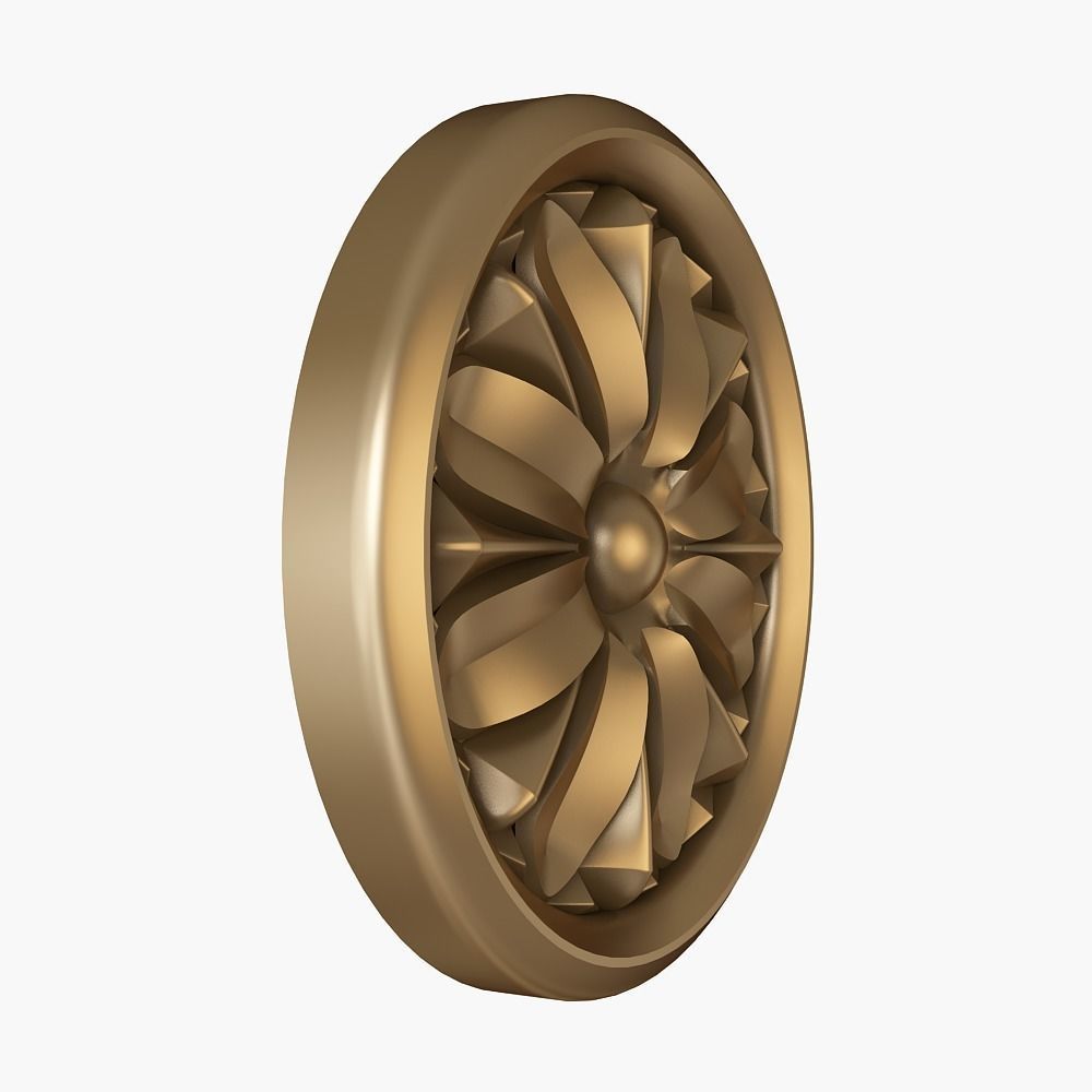 rosette cnc 3D model_1