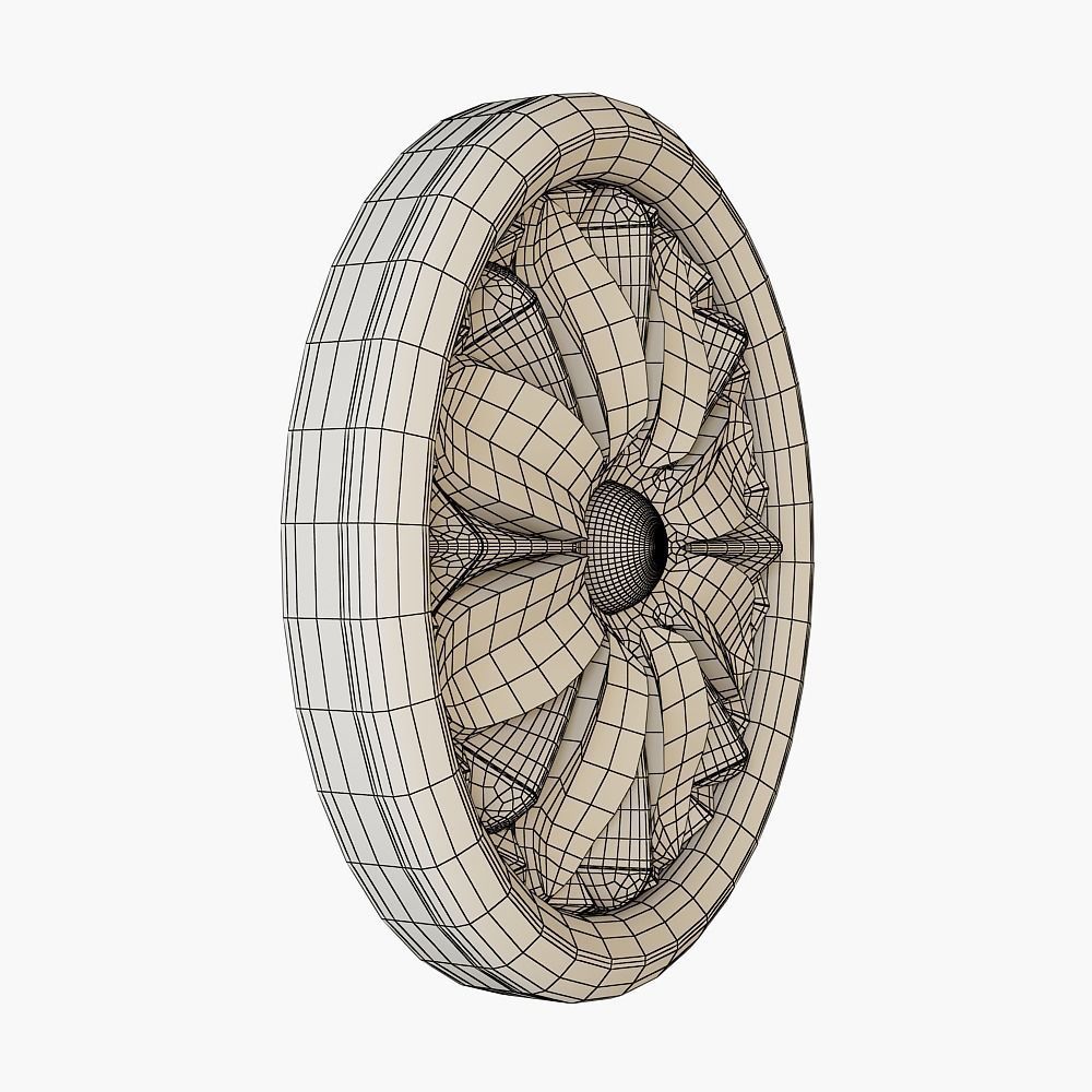 rosette cnc 3D model_5