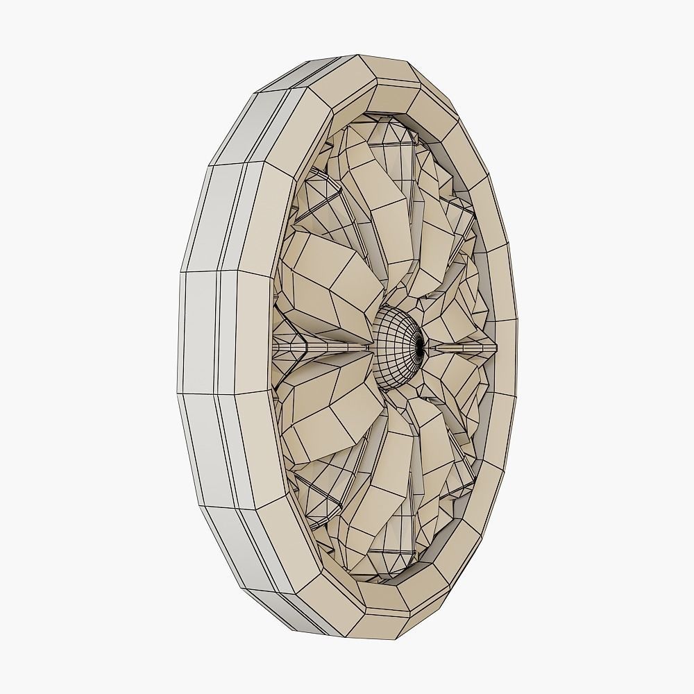 rosette cnc 3D model_4
