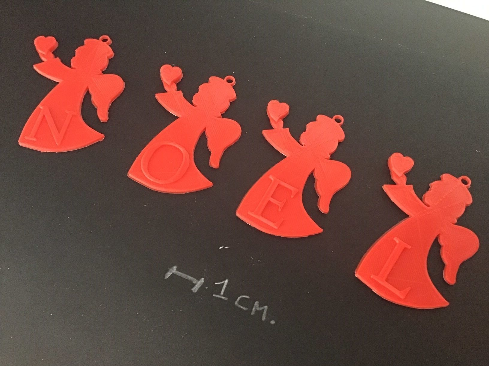 CHRISTMAS ANGELHEART 3D letters stl file 3D print model_2