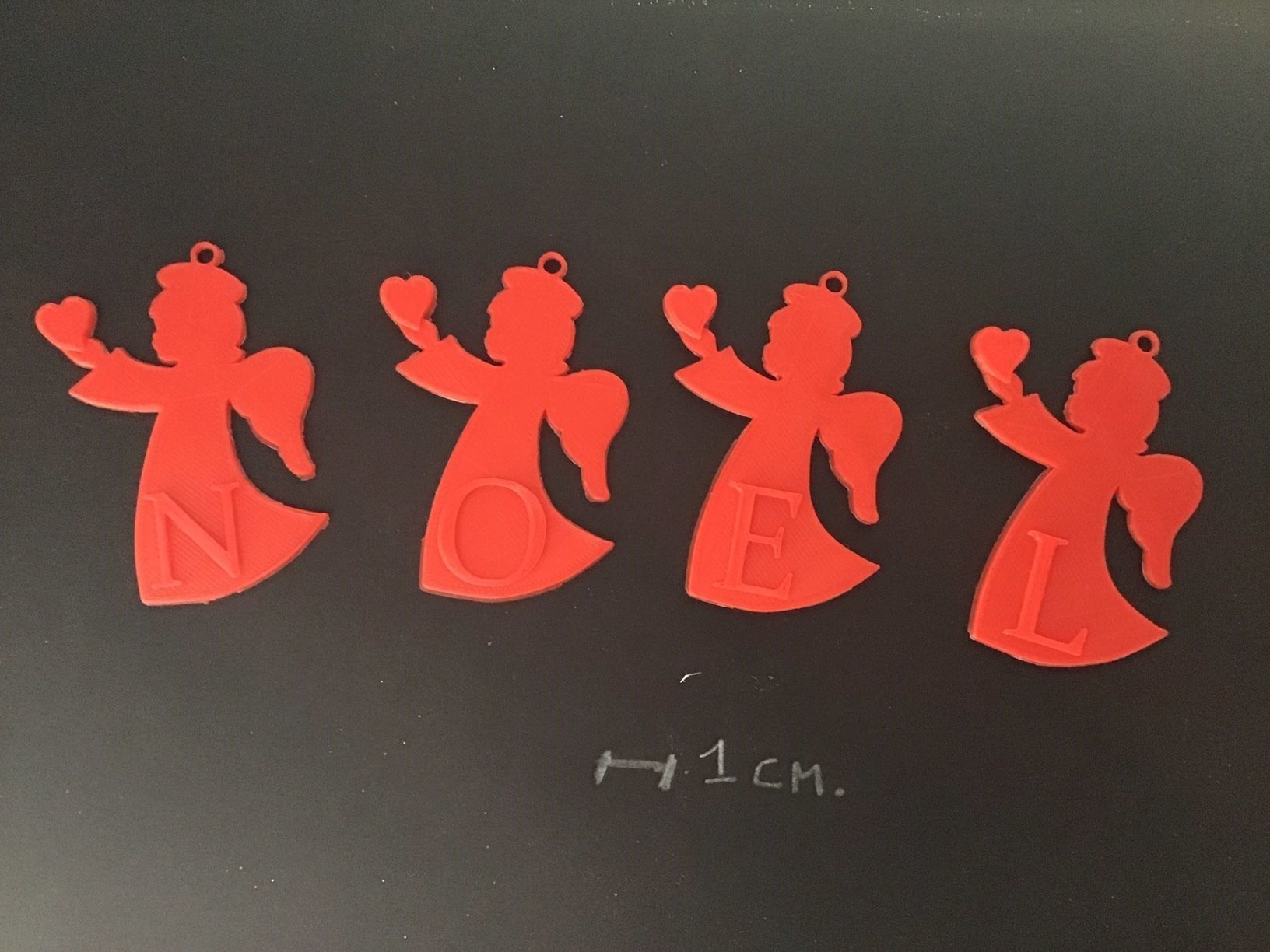 CHRISTMAS ANGELHEART 3D letters stl file 3D print model_1