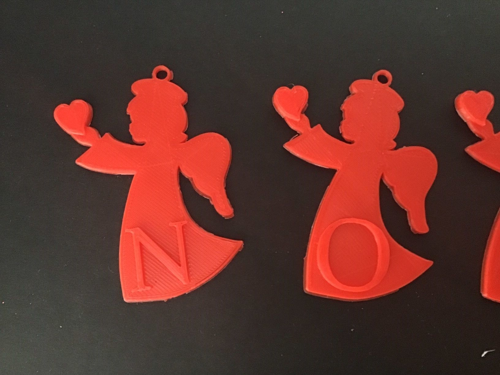 CHRISTMAS ANGELHEART 3D letters stl file 3D print model_3