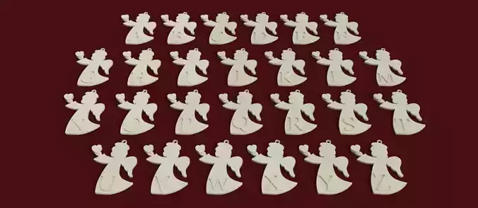 CHRISTMAS ANGELHEART 3D letters stl file 3D print model CHRISTMAS ANGELHEART 3D letters stl file 3D print model