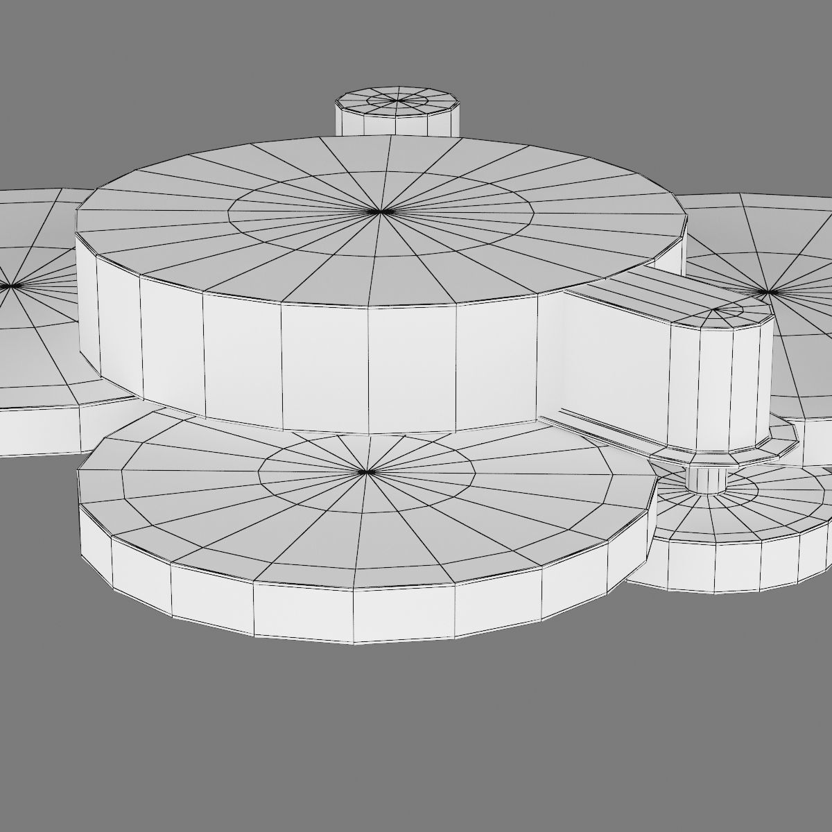 749081 Breve Lightstar Ceiling chandelier 3D model_5