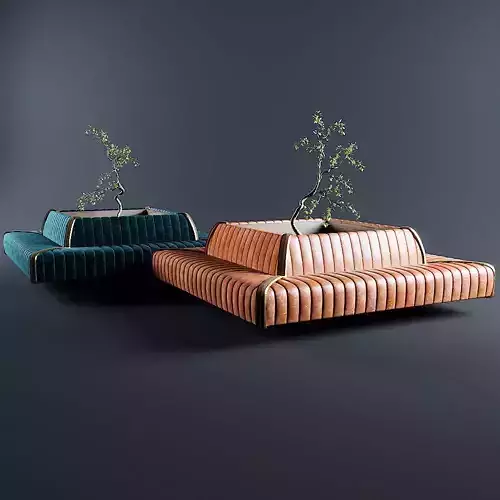 Rectangular Sofa For Cafe and Restaurant 