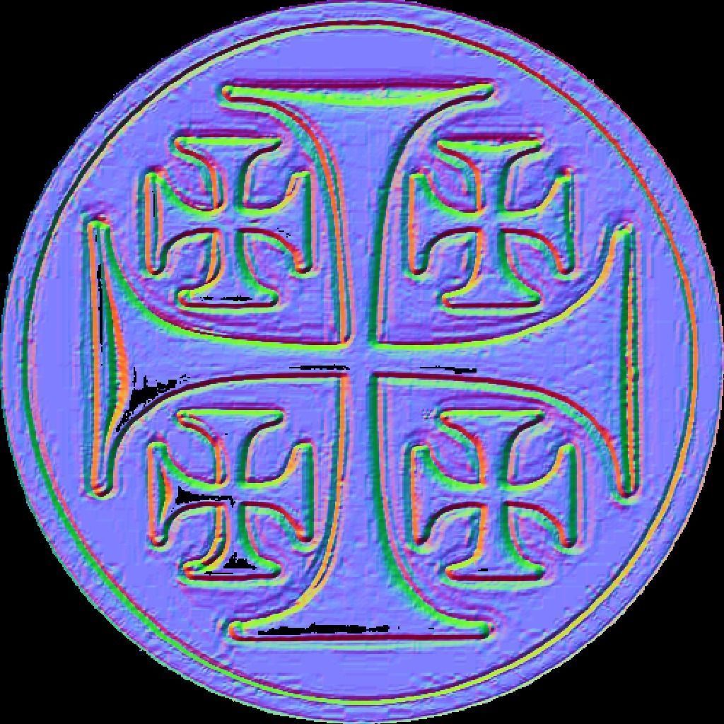 Crusader Helmet Low-poly 3D model_19