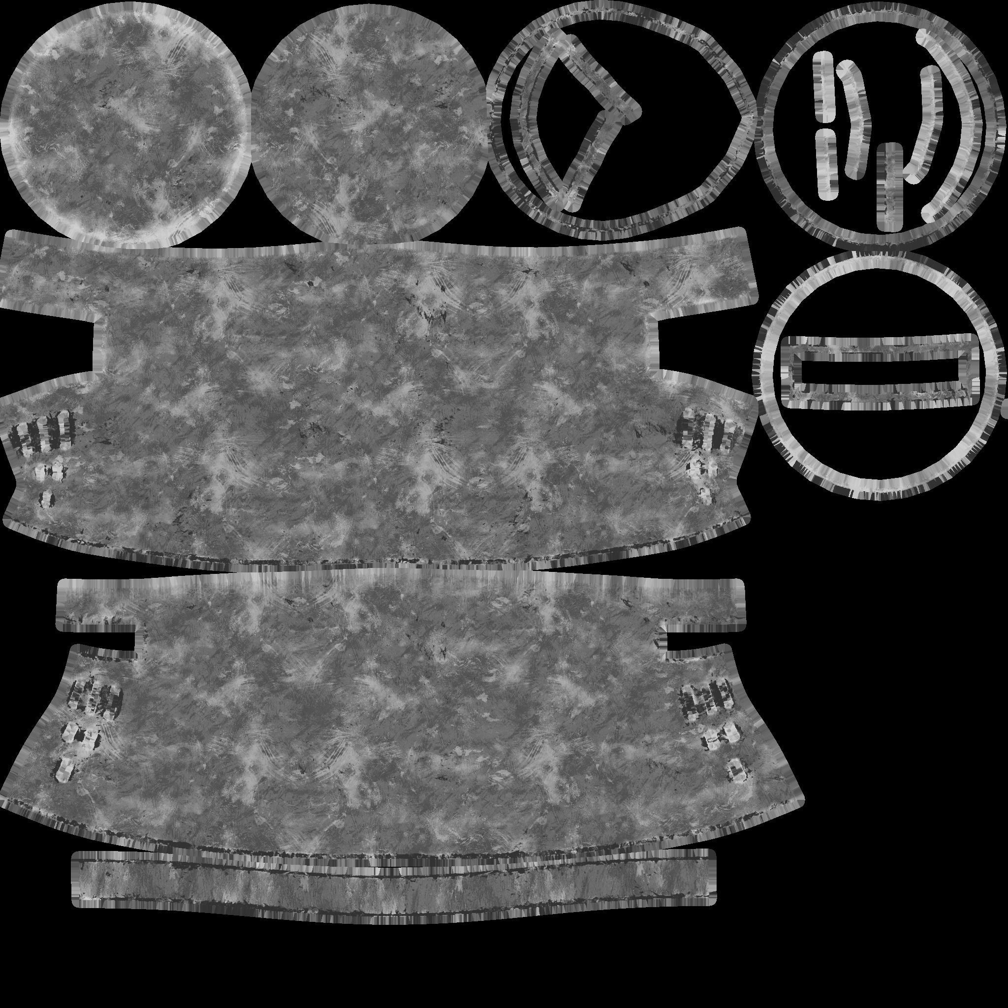 Crusader Helmet Low-poly 3D model_10