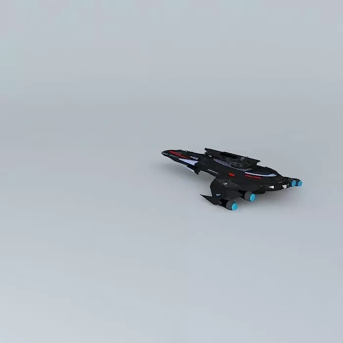 Brute Class Heavy Gunship HAP277 3D model_0