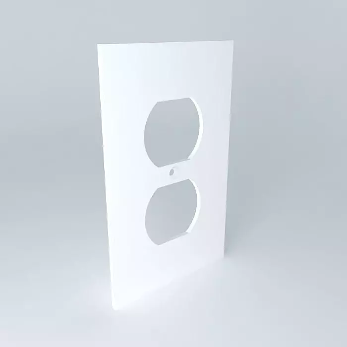 Electrical Outlet Cover Plate Free 3D model_0