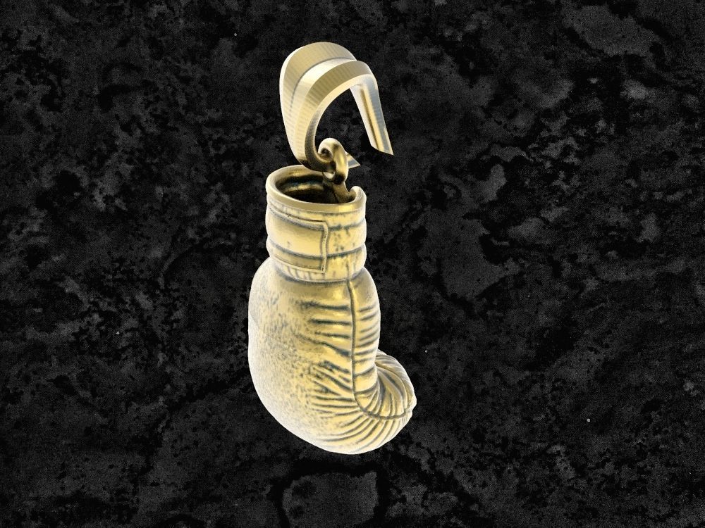 BoxingGlove-pendant boxing glove 3D print model_8