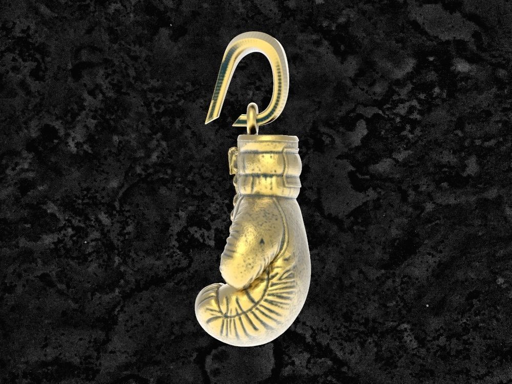 BoxingGlove-pendant boxing glove 3D print model_10