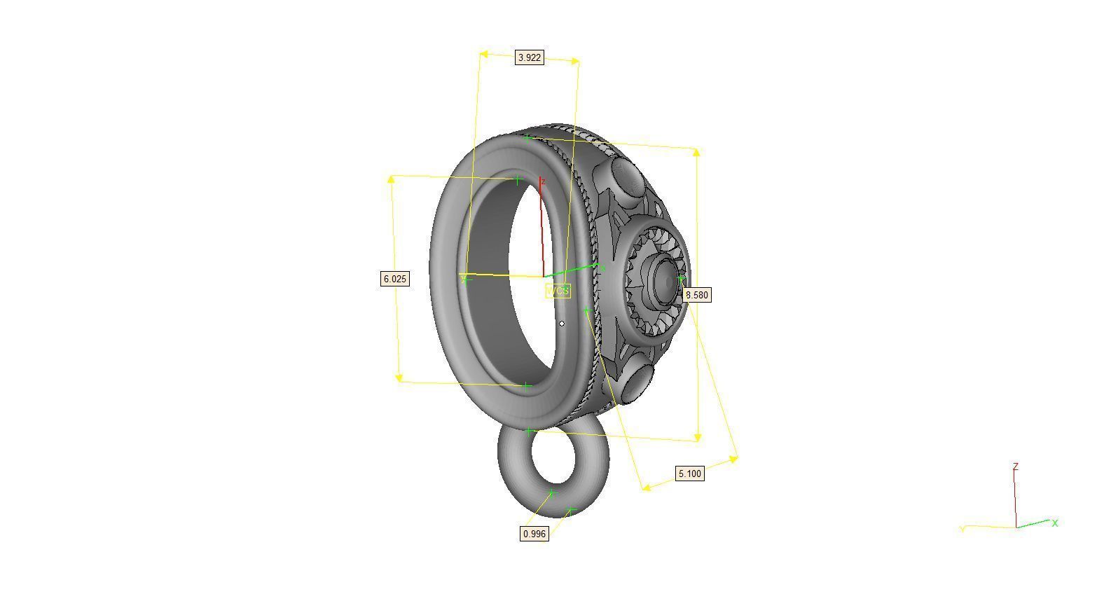 BoxingGlove-pendant boxing glove 3D print model_13