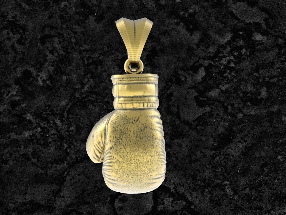 BoxingGlove-pendant boxing glove 3D print model_4