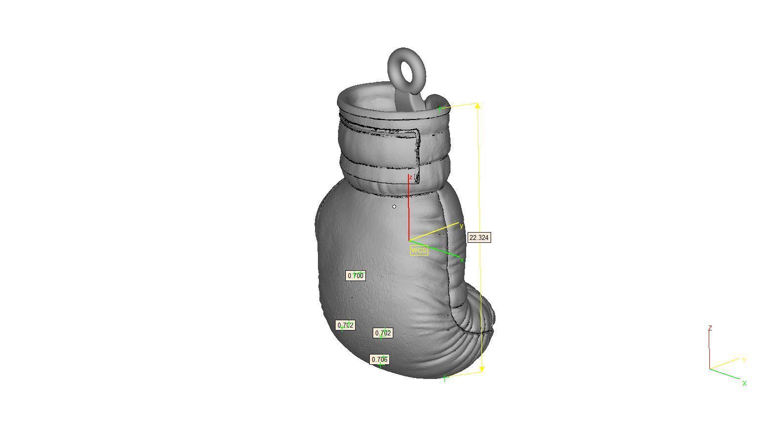 BoxingGlove-pendant boxing glove 3D print model_12