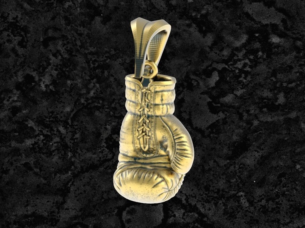 BoxingGlove-pendant boxing glove 3D print model_6