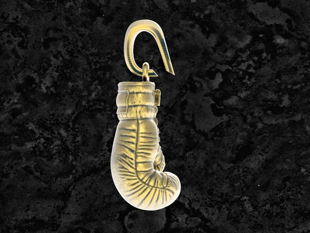 BoxingGlove-pendant boxing glove 3D print model_9