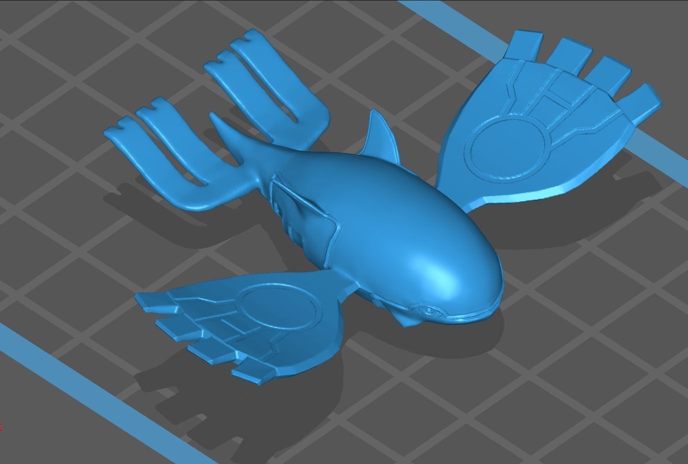 Kyogre Pokemon HD 3D print model_1