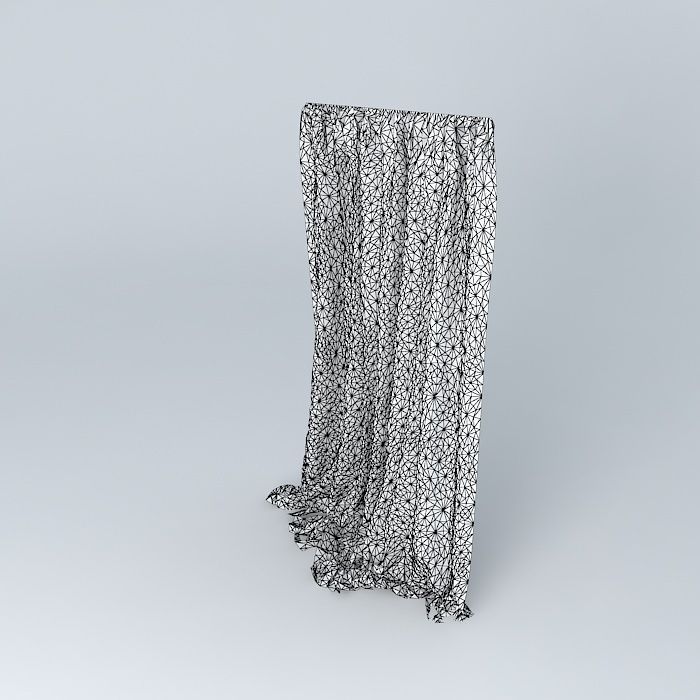 Curtain 3D model_4