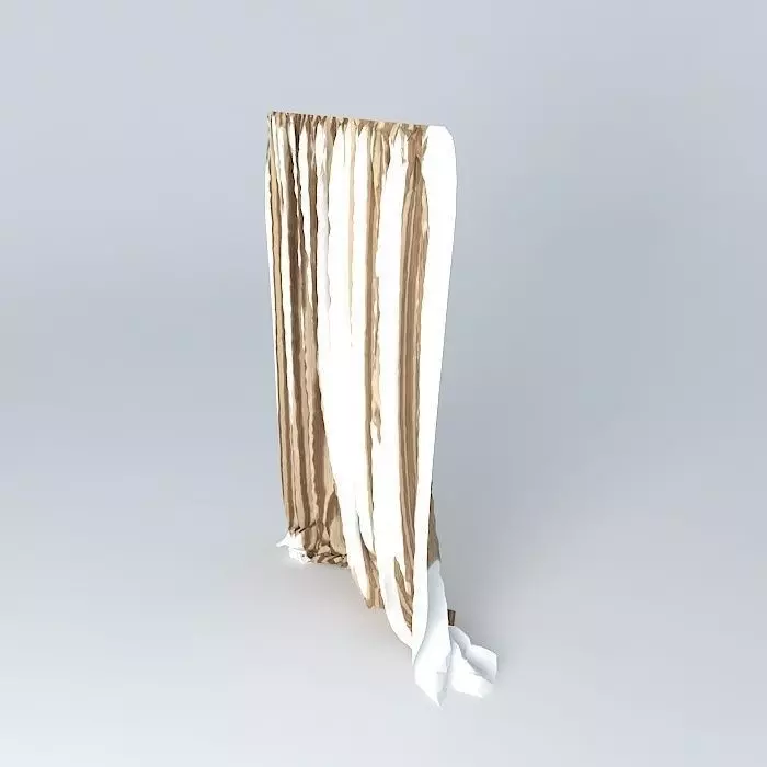 Curtain 3D model_0