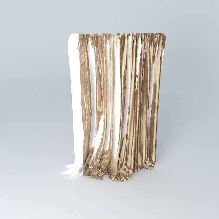 Curtain 3D model_2