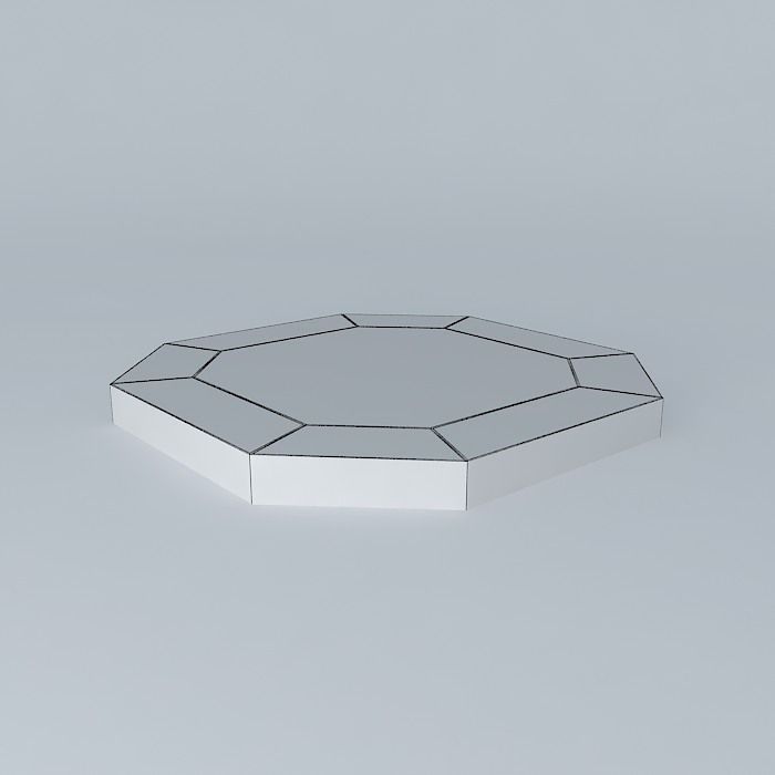 Oktágono mirror 115 Porada 3D model_4