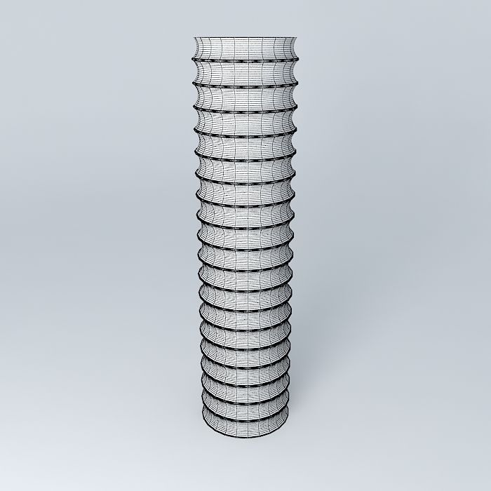 Flexible pipe Free 3D model_4