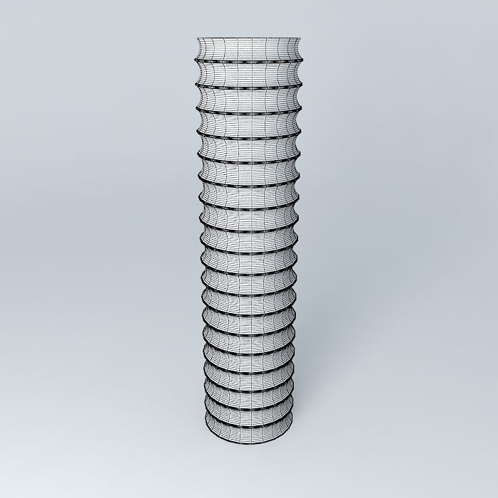 Flexible pipe Free 3D model_3