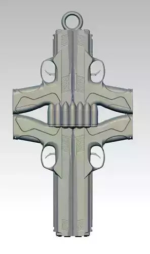 Gunster cross pendant 3D print model