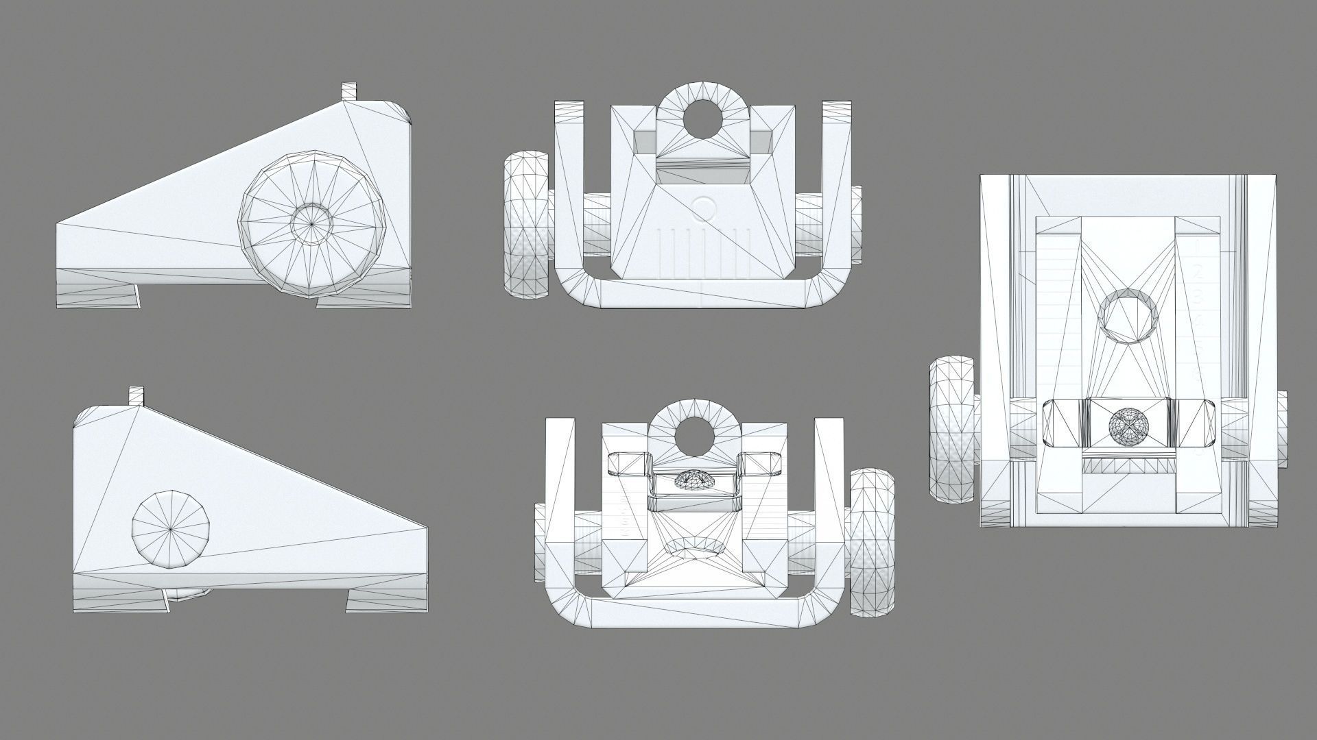 Springfield M1903 Sniper rifle Low-poly 3D model_14