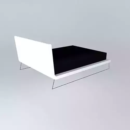 Upholstered bed 3D model