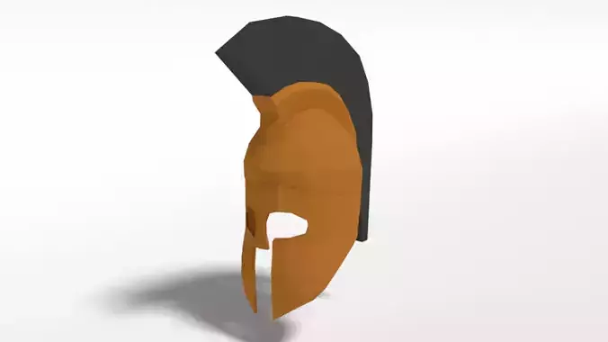 Low Poly Ancient Greek Helmet